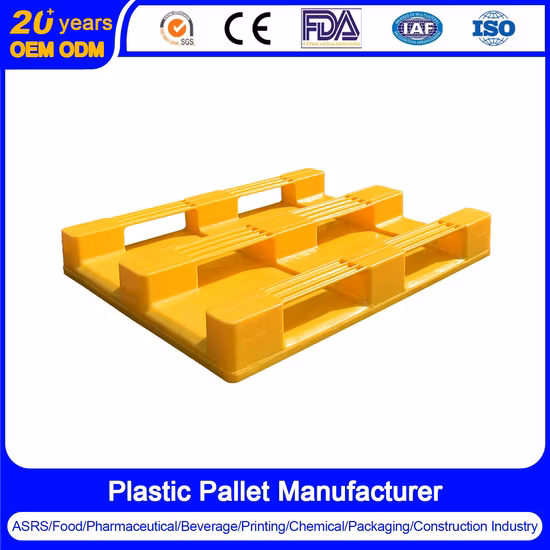 European/Hygienic/Hard/Food Grade/Solid Top/4-Way Forklift Access/Steel Reinforced Plastic Pallet for Pharmaceutical Industries/Beverage and Food Industries