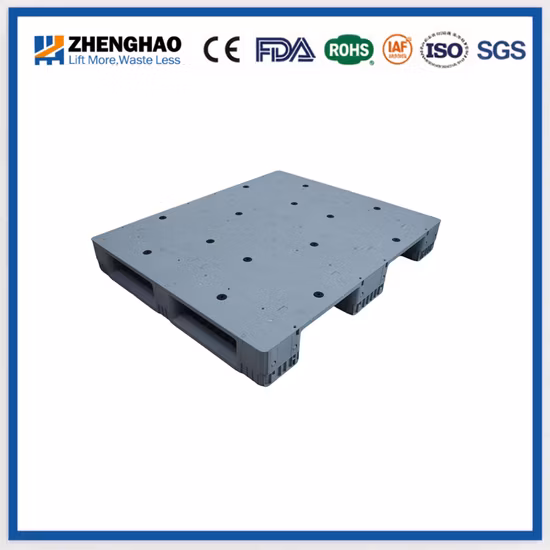 1200*1000*150mm de face única 100% virgem HDPE palete de plástico empilhável resistente para armazém