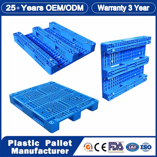 Preço de paletes de plástico encaixáveis ​​duráveis ​​padrão HDPE para serviços leves na China